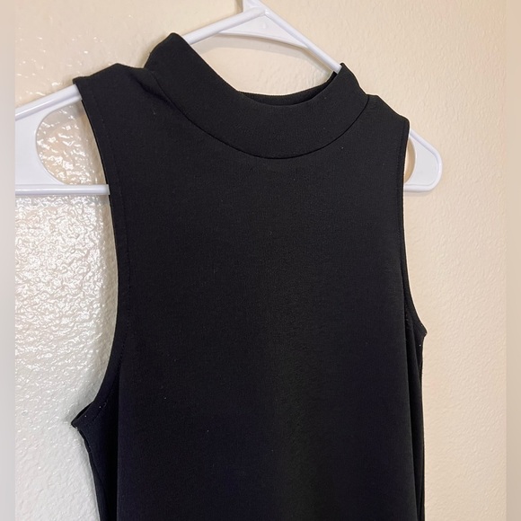 LuLus Tranquil Black Mock Neck Button-Back Midi Dress - Picture 9 of 10